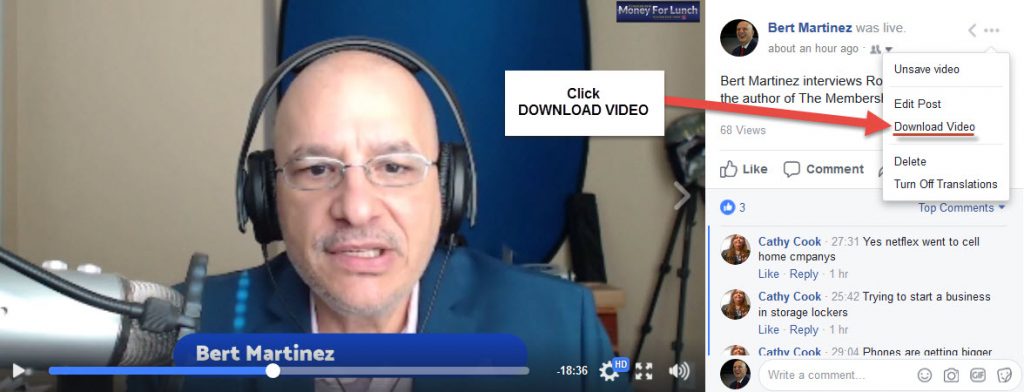How To Download Your Facebook Live Videos : Simple 4 Step-By-Step Guide –  Bert Martinez